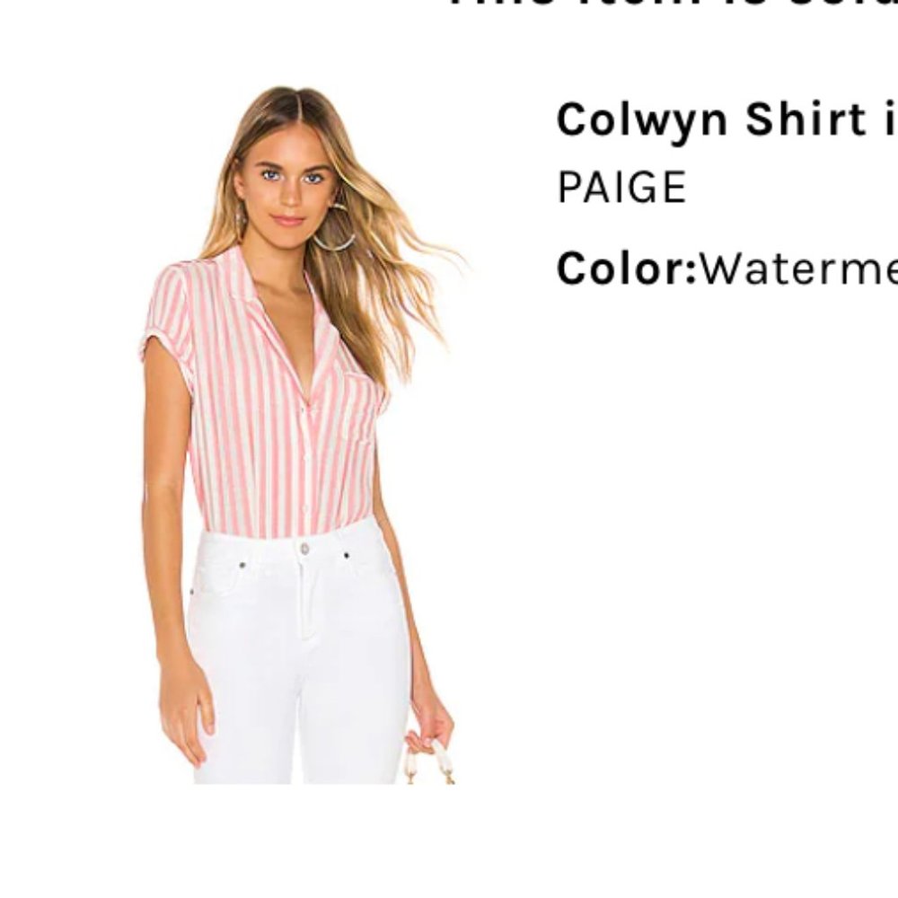 PAIGE - Colwyn Shirt brand:PAIGE / Watermelon (M)